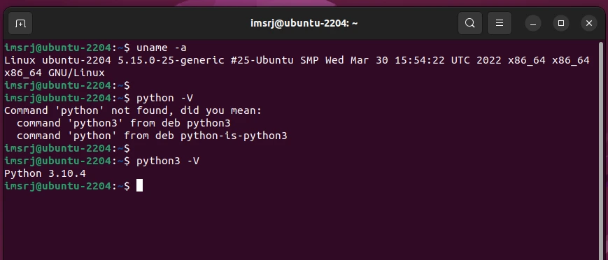 python installation on linux