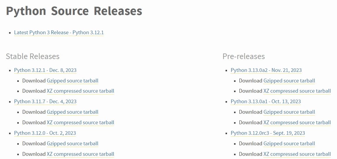 python installation on linux